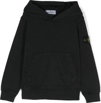Stone Island Kids Sweatshirts, male, Black, 8 Y, Black Sweatshirts for Boys Ss24