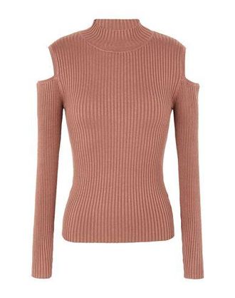 8 by YOOX KNIT COLD-SHOULDER L/SLEEVE TOP