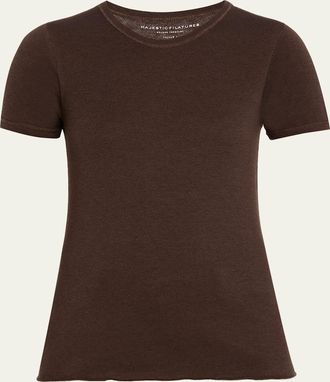 Majestic Filatures Machine Washable Cashmere Crewneck Top