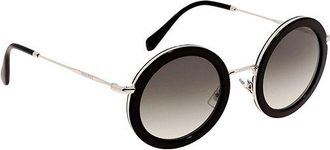 Miu Miu Black Round 59U Sunglasses Size M