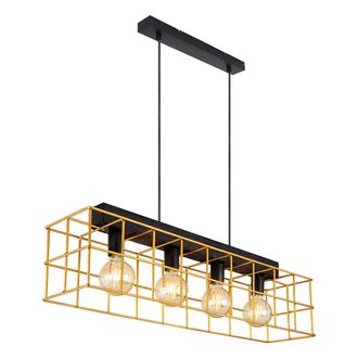 Globo Lighting L&aacute;mpara Colgante - Merril - Negro - Metal - Gran L&aacute;mpara