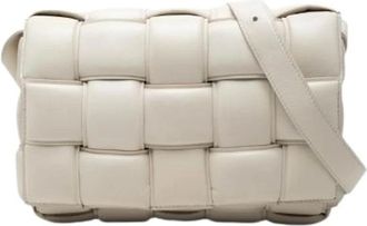 Bottega Veneta Pre-owned Padded Cassette - Dames - Vintage Schoudertas - Wit - ONE Size - Leer - Vintage
