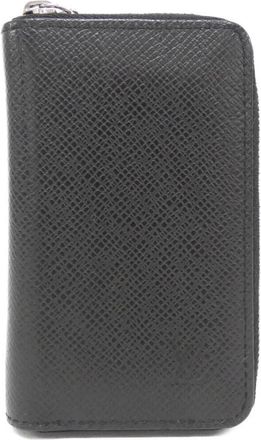 Louis Vuitton Black Leather Coin Purse/Coin Case (Pre-Owned)