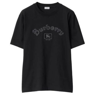 Burberry Gothic Logo Cotton T-shirt, Size Small