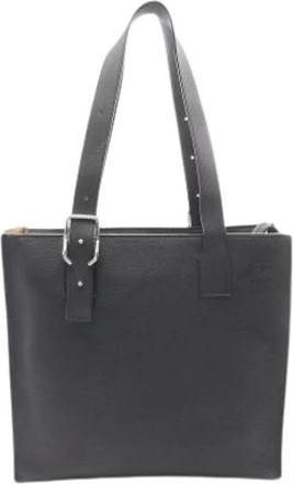 Loewe Pre-owned Handbag- Tote bag - Heren - Vintage Handtas - Zwart - ONE Size - Leer - Vintage