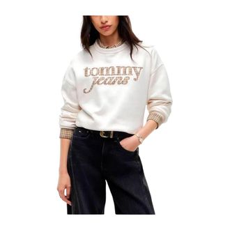 Tommy Hilfiger Crewneck Sweatshirt - Dames - Sweatshirts - Wit - XS - Hoodies & sweatvesten