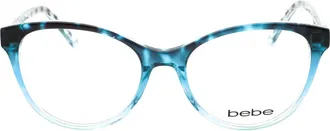 Bebe BB5195 Cat-Eye Acetate Eyeglasses - Blue