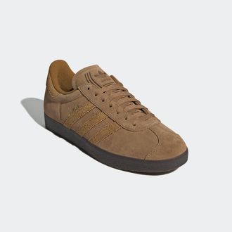 adidas Sneaker ADIDAS ORIGINALS GAZELLE, Herren, Gr. 38,5, braun (braun desert, bronze strata, schwarz braun), Leder, Schuhe Sneaker