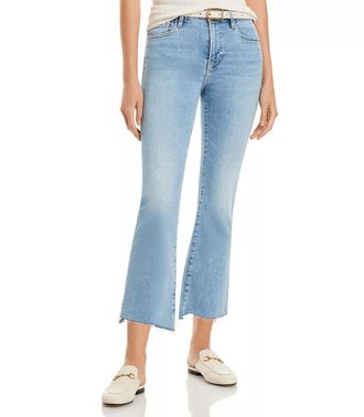 Frame Denim Le Crop Mini Boot Step Fray Jean In Colorado