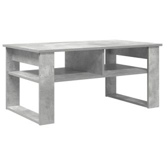 vidaXL Mesa De Caf&eacute; Gris Concreto 96 X 54 X 44 Cm Madera De Ingenier&iacute;a Vidaxl