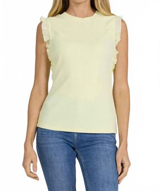 Dear John Denim Bridget Tank Top In Pale Lime Yellow