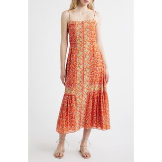 Cleobella Miralani Floral Cotton Blend Sundress in Solara Print at Nordstrom, Size X-Small