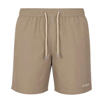 MC2 Saint Barth Beachwear, male, Beige, Size: 2XL Patmos Swim Shorts