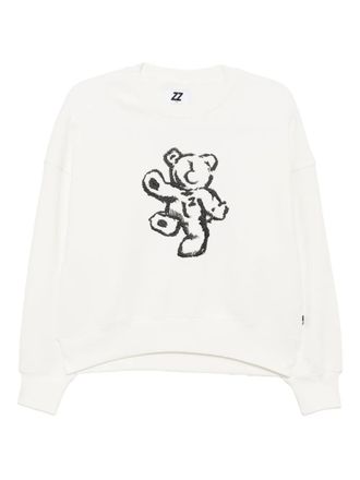 Izzue embroidered sweatshirt - White
