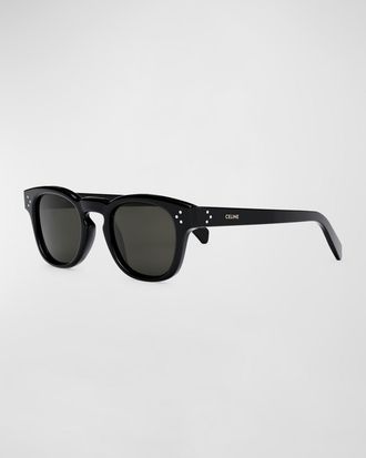 Celine Men & apos;s Keyhole Bridge Square Sunglasses