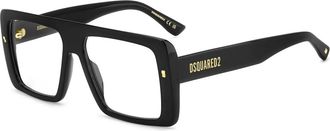 Dsquared2 Mode Bril Zwarte Frame 807 - Heren - Brillen - Zwart - 56 MM - Accessoires