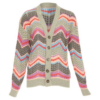 Missoni chevon intarsia knitted cardigan