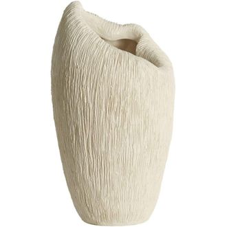 Light & Living Vaso Light & Living Denisa De Pl&aacute;stico Crema - 28x26,5x50 Cm