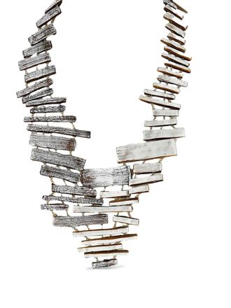 GFW handmade rectangular-shapes necklace - women - Clay - One Size - Silver