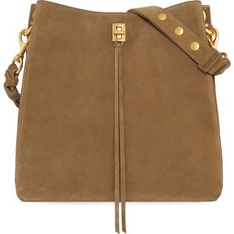 Rebecca Minkoff Darren Suede Shoulder Bag in Praline at Nordstrom