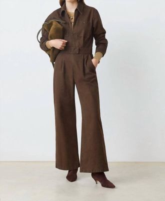 Suncoo Torino Jumpsuit In Chocolate