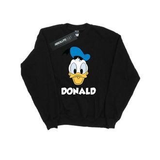 Disney Heren Donald Duck Gezicht Sweatshirt (Zwart)