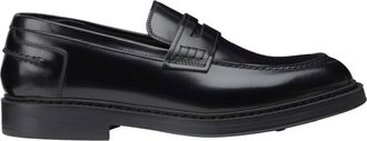 Doucal's Loafers, male, Black, Size: 8 1/2 US Penny Loafer