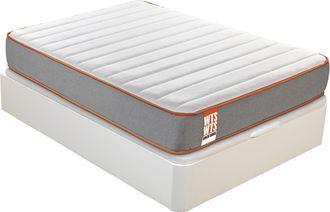 What The Sleep Colch&oacute;n 90x190cm y canap&eacute; WTS Rock Blanco 26cm Montaje incl