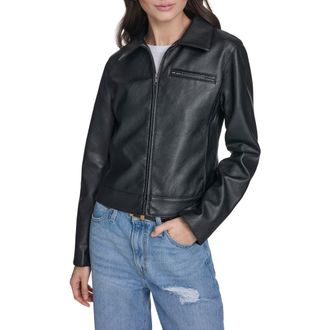 Levi's Faux Leather Jacket in Black at Nordstrom, Size X-Large