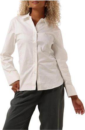 Modstr&ouml;m Elegante Lange Blouse - Dames - Overhemden - Wit - S - Overhemden