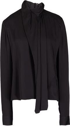8 by YOOX VISCOSE TIE-NECK BOW BLOUSE