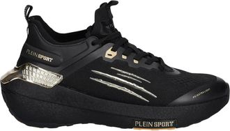 Plein Sport Fitness, unisex, Zwart, 43 EU, Leer, Stealth Runner Extra Light