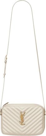 Saint Laurent Lou Camera Bag - Dames - Schoudertassen - Beige - ONE Size - Leer - Tassen