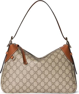 Gucci Schoudertas - Dames - Schoudertassen - Beige - ONE Size - Leer - Tassen