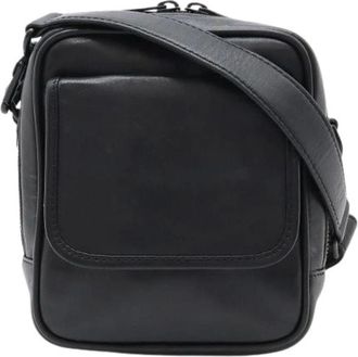 Louis Vuitton Pre-owned Cross Body Bags, female, Black, Size: ONE SIZE Pre-owned Leather Cross Body Bag