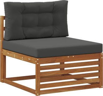 vidaXL Sof&aacute; Central De Exterior Madera De Acacia S&oacute;lida Natural Vidaxl