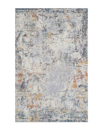LR Home Lr Home Aliza Modern Distressed Abstract Polyester Indoor Area Rug