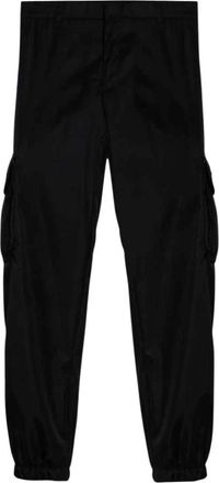 Prada Broeken, Heren, Zwart, M, Nylon, Re-Nylon Broek