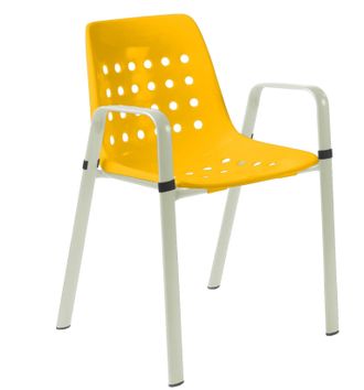 Schubiger M&ouml;bel Gartenstuhl Bermuda mit Armlehne Rundoval