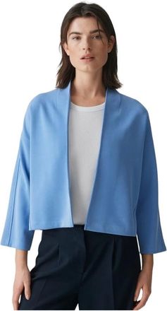 OPUS Klassieke Blazer - Dames - Jassen - Blauw - Maat: XL
