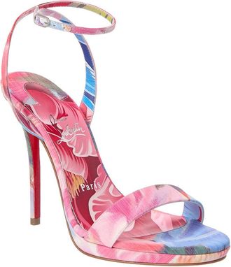Christian Louboutin Miss Z Queen 100 Canvas Sandal