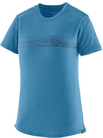 Patagonia Cap Cool Merino Graphic Shirt Merinoshirt f&uuml;r Damen | blau