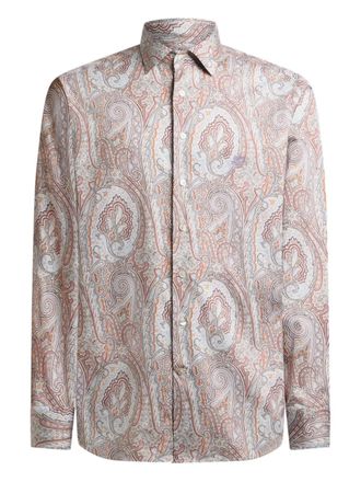 Etro floral paisley shirt - men - Cotton - 38 - Neutrals