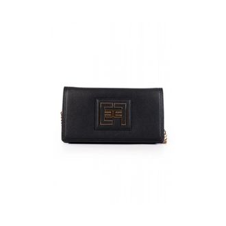 Elisabetta Franchi Accessoires, Dames, Zwart, ONE Size, Leer, Wallet