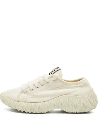 Miu Miu canvas rubber sneakers - White