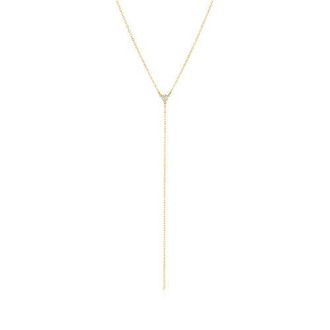 Set & Stones Teagan Lariat Necklace in Gold at Nordstrom