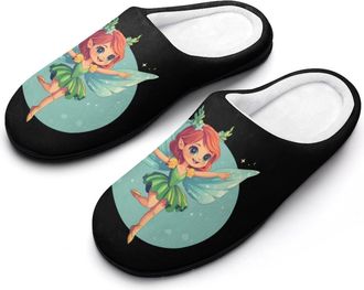 Generic Fairy Girl Womens Slippers Warm House Slippers Indoor House Shoes with Anti-Skid Rubber Sole