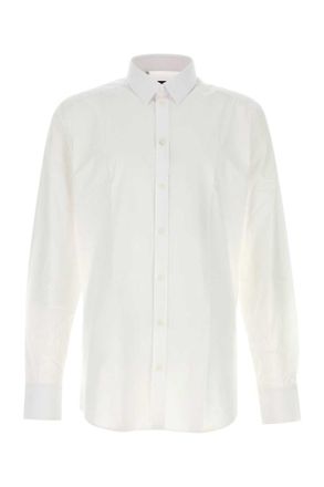 Dolce & Gabbana White Regular Solid Shirt
