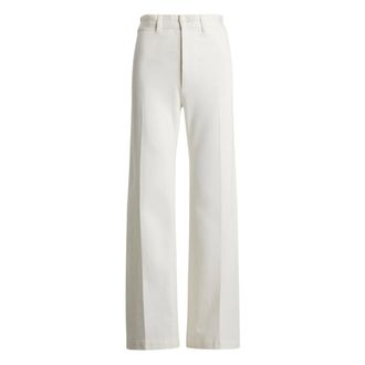 Ralph Lauren Beaton Pantalone - female - Ralph Lauren - Wide Trousers - White - 2XS - Trousers