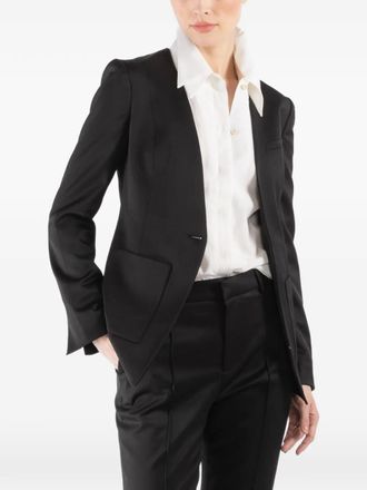 Nells Nelson Joelle notched-lapel blazer - Zwart
